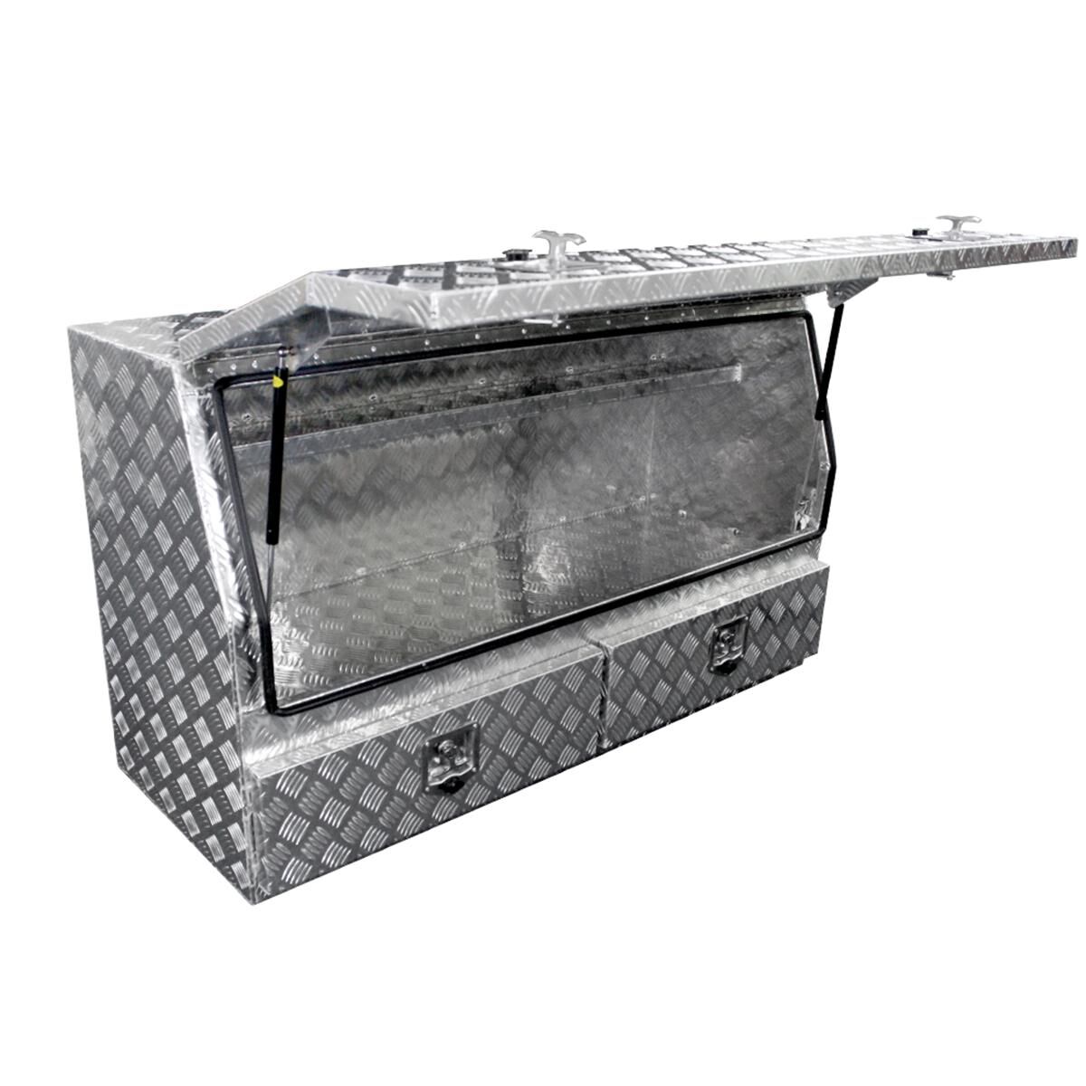 Sunrise Aluminium Tool Box Ute Canopy 2 Drawers 1430 x 550 x 820mm, , scaau_hi-res