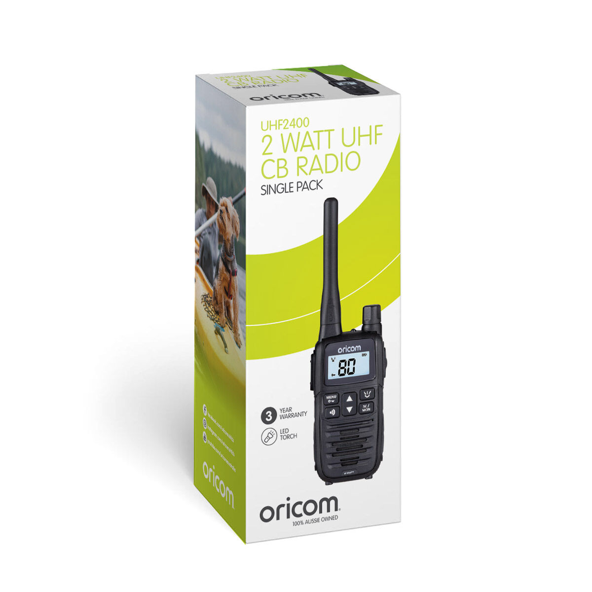 UHF HANDHELD RADIO 2 WATT SINGLE PACK, , scaau_hi-res