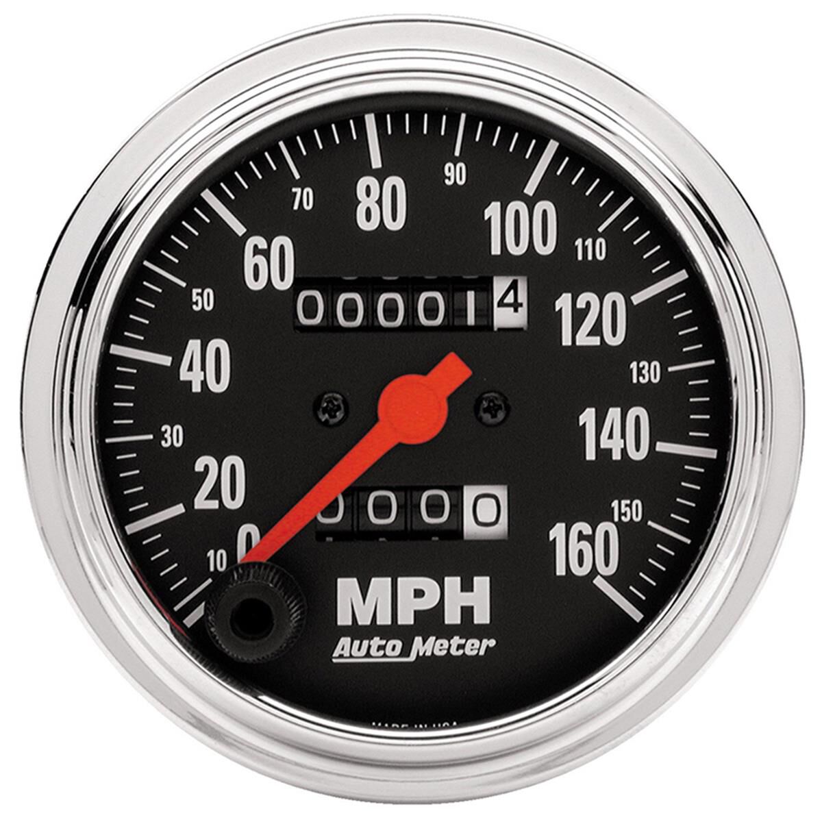 TRAD CHROME 3-3/8" SPEEDOMETER, , scaau_hi-res