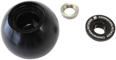 BARE BLACK SHIFTER GEAR KNOB NO INSERT NO BUTTON 1/2"-20, , scaau_hi-res