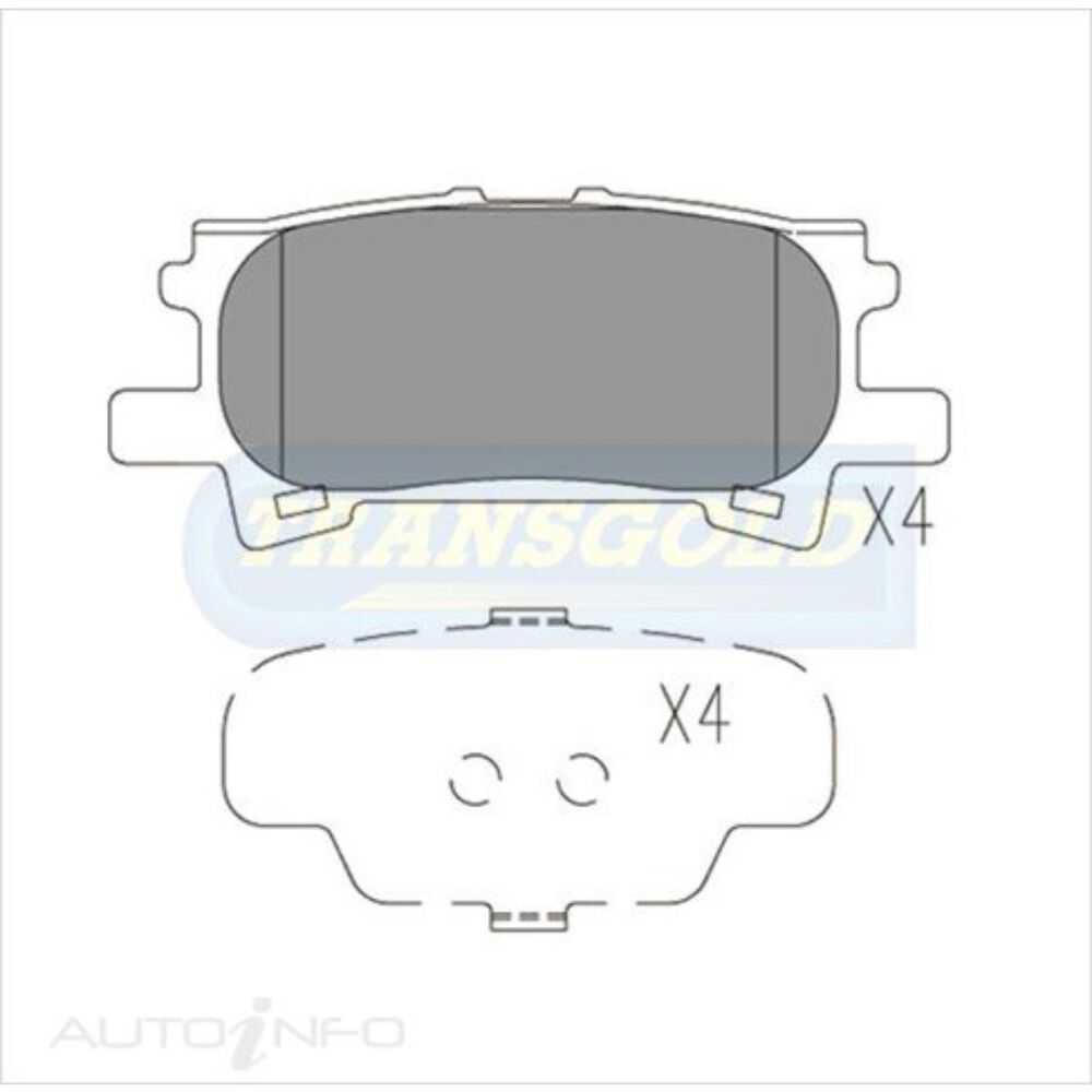 Transgold Brake Pads TG1518N Supercheap Auto