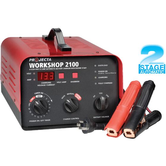 Projecta 6V/12V/24V 21 Amp Workshop Battery Charger