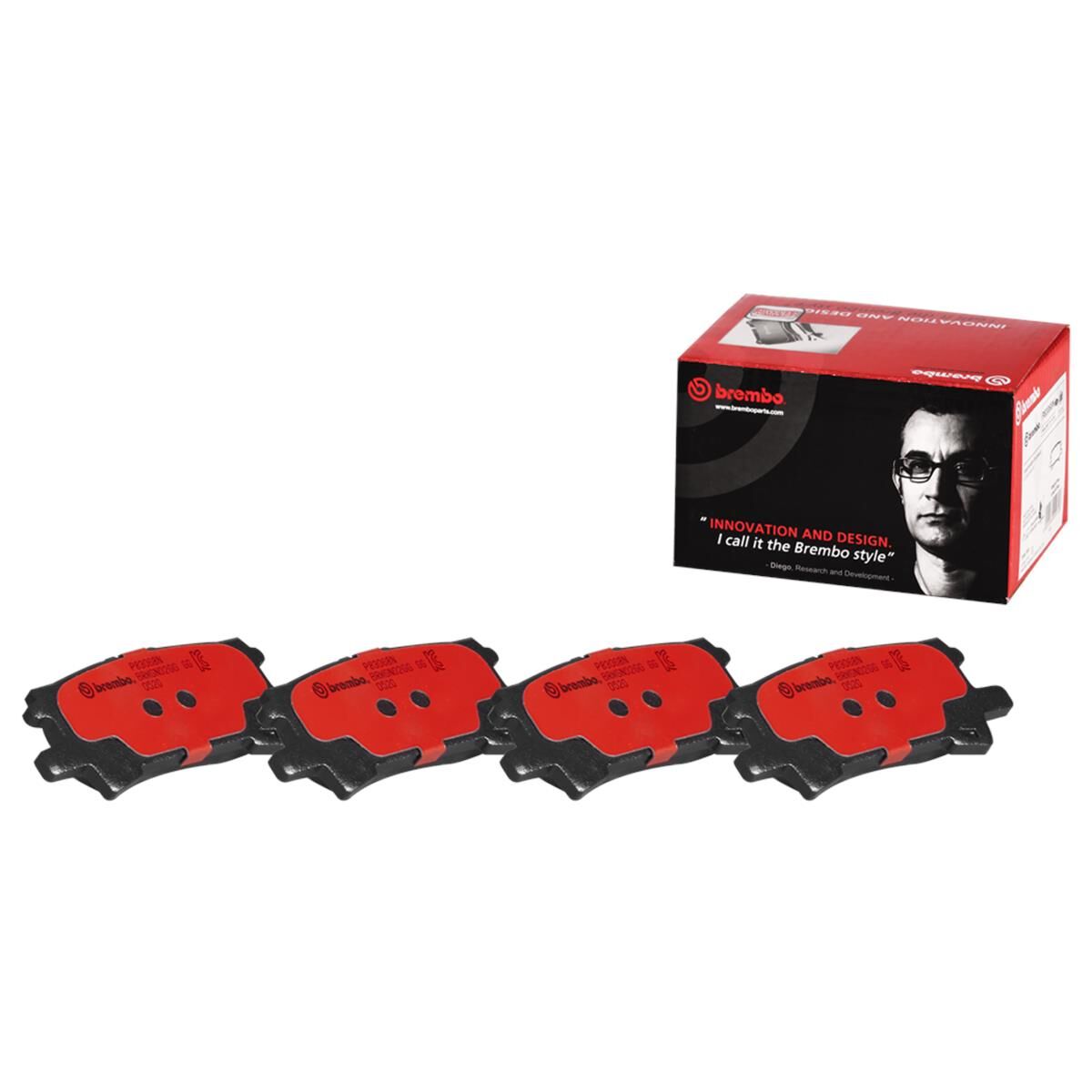 BREMBO DISC PAD SET NAO CERAMIC, , scaau_hi-res