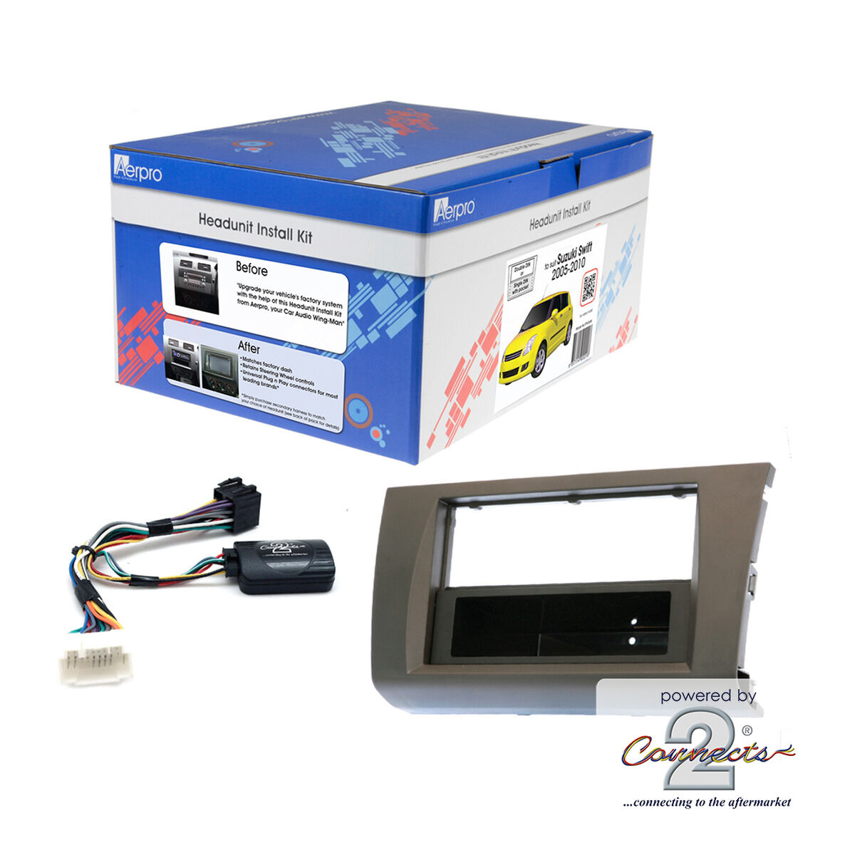 INSTALL KIT TO SUIT SUZUKI SWIFT RS415, RS416 (DARK GREY), , scaau_hi-res