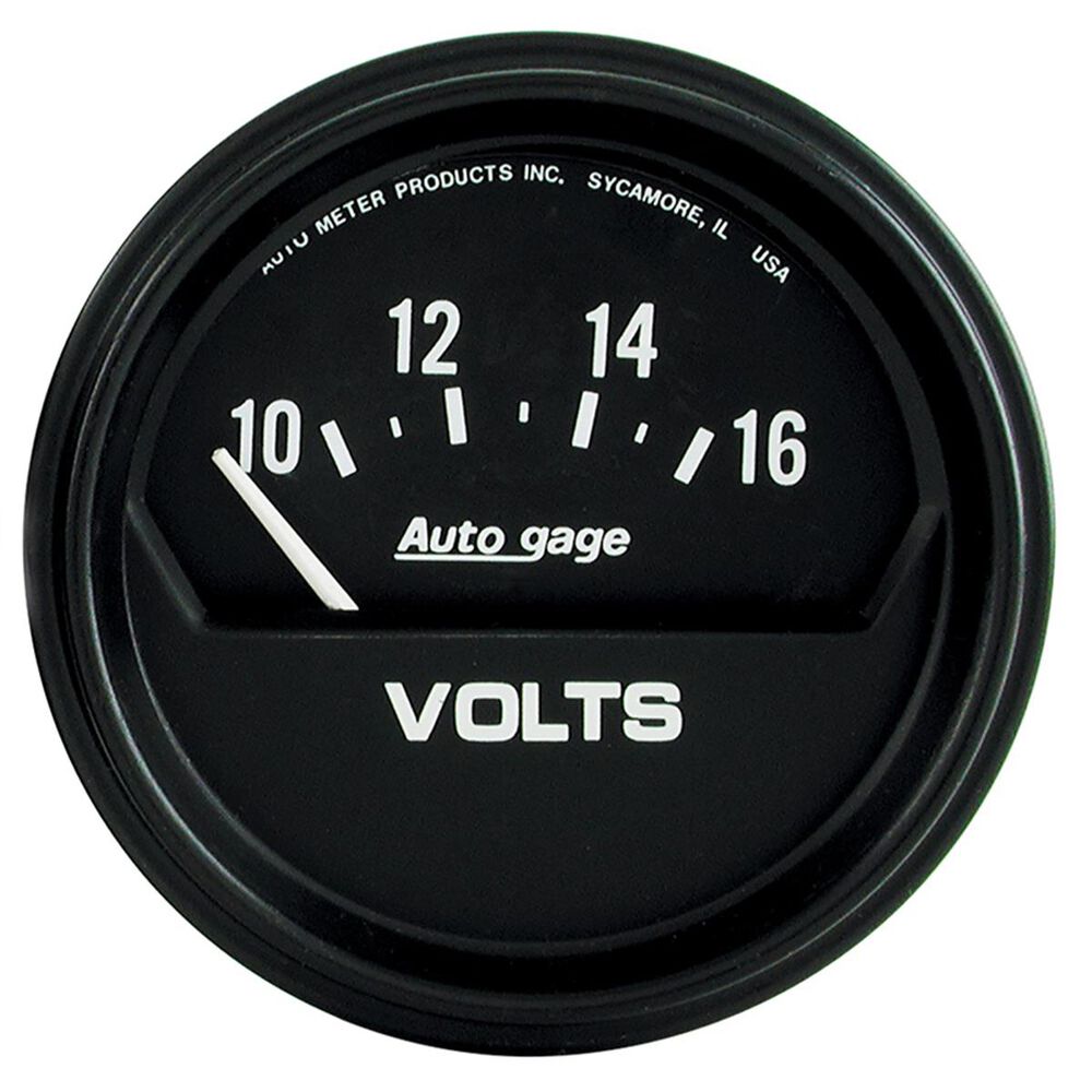 Autometer Auto gage Voltmeter Electric 2 5/8 Inch, 10 16V, AU2319