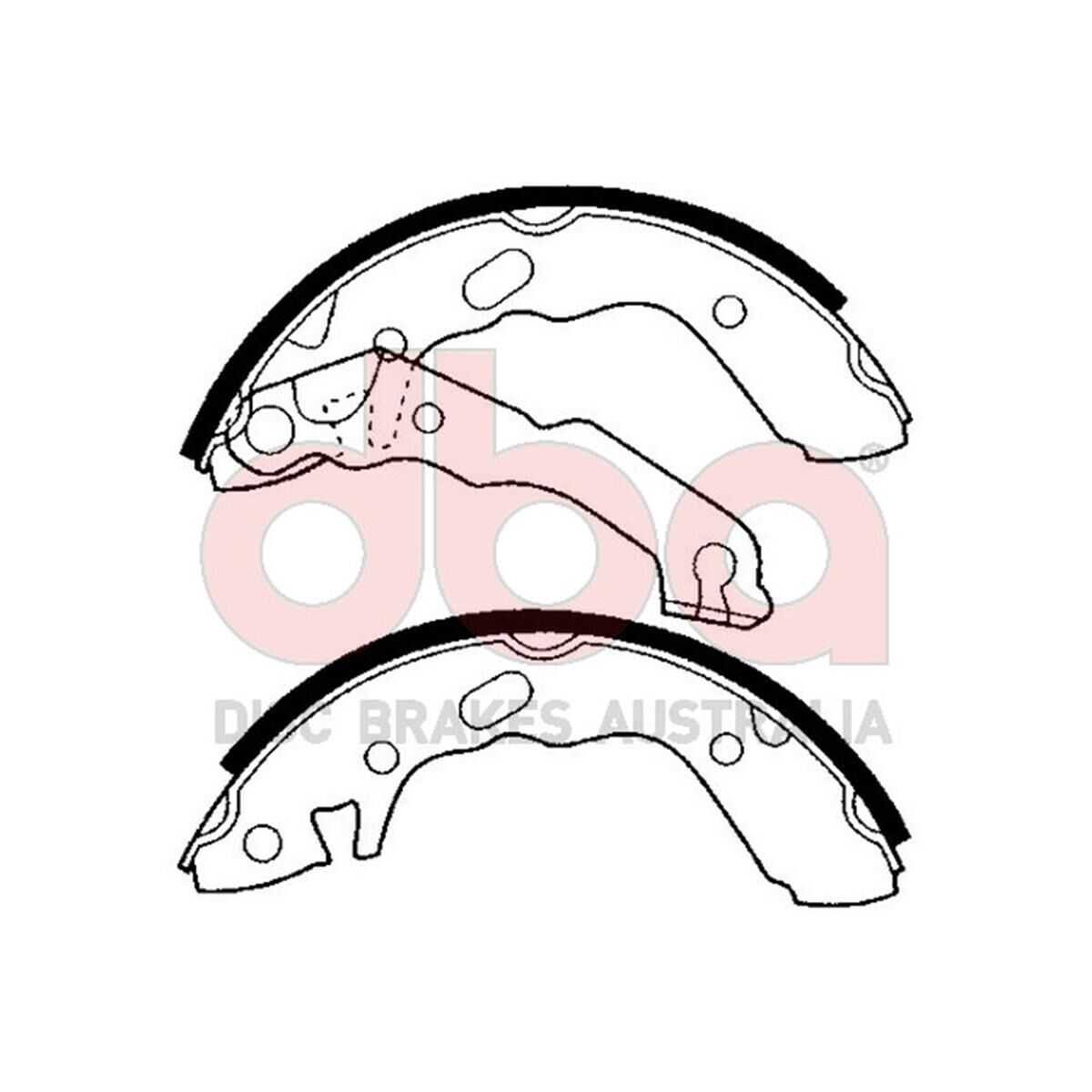 Street Series Brake Shoes [Hyundai Excell 180mm], , scaau_hi-res