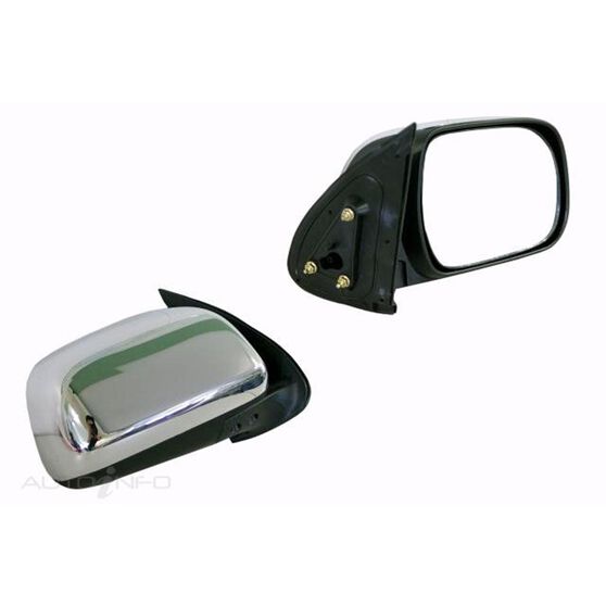 TOYOTA HILUX  KUN/TGN/GGN  04/2005 ~ 08/2011  MANUAL CHROME DOOR MIRROR  RIGHT HAND SIDE, , scaau_hi-res