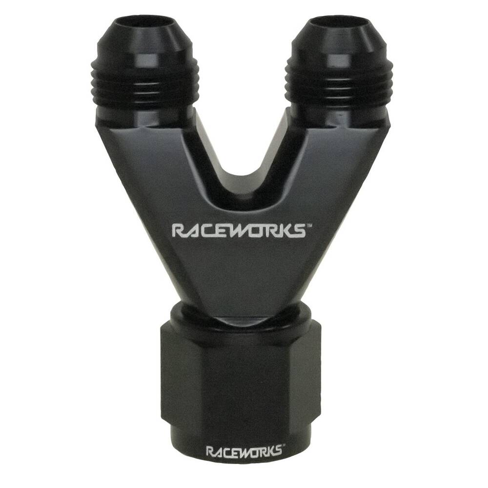 Raceworks RWF-820-08BK 8AN JIC Female Swivel Flare Cap - Black Anodized Aluminum