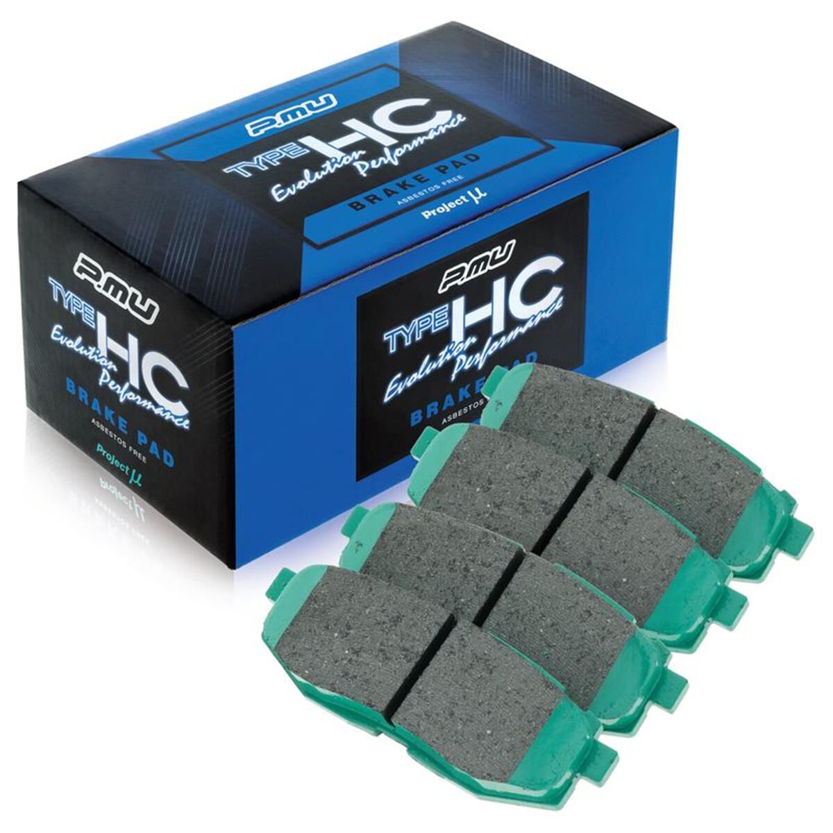 Project Mu HC+ Brake Pads (Rear) - Mitsubishi Evolution X 08-14 main image 0
