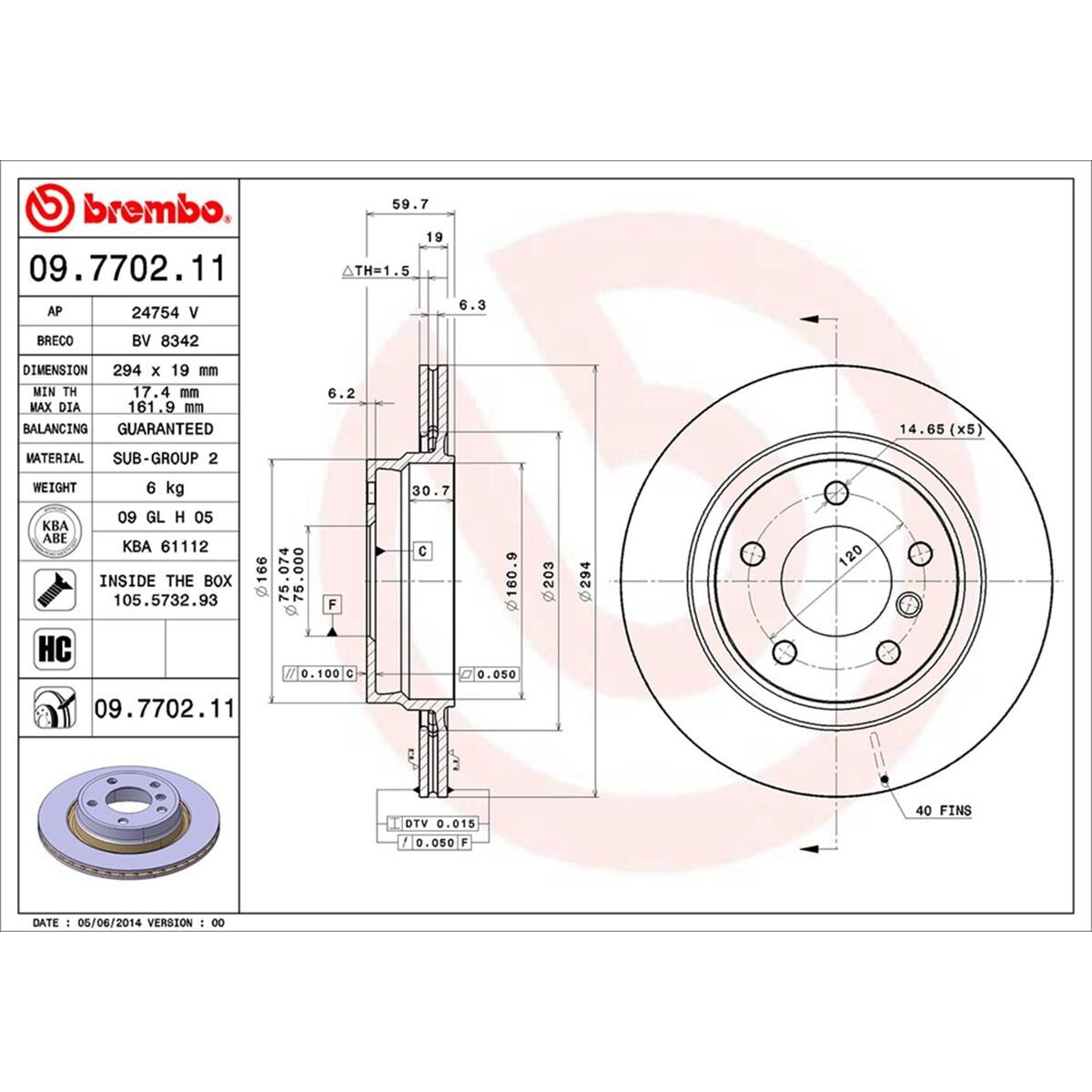 BREMBO DISC ROTOR, , scaau_hi-res