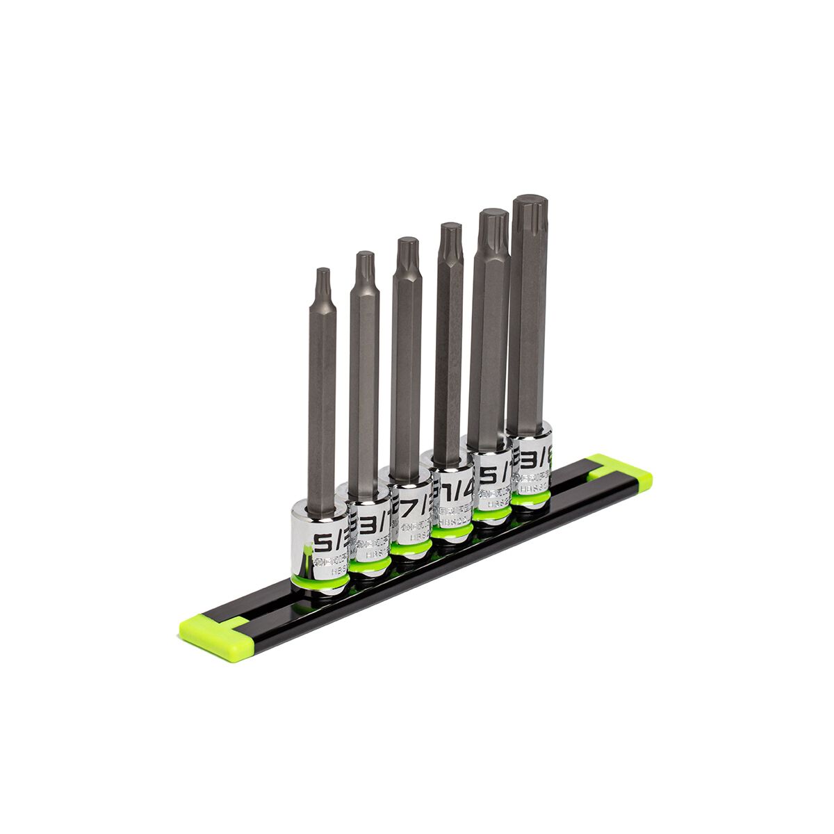 GRIPEDGE 3/8DR LONG SAE HEX DR SET 6PC, , scaau_hi-res