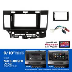 9"/10" HEAD UNIT INSTALL KIT TO SUIT MITSUBISHI LANCER 2007-2013, , scaau_hi-res