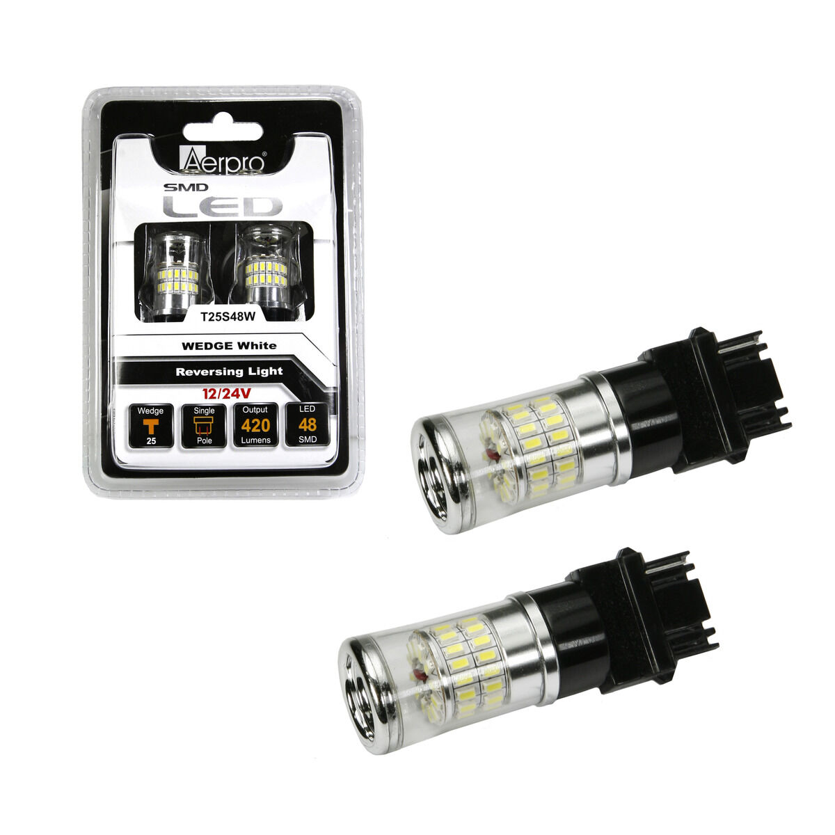 48 X SMD T25S WEDGE WHITE, , scaau_hi-res