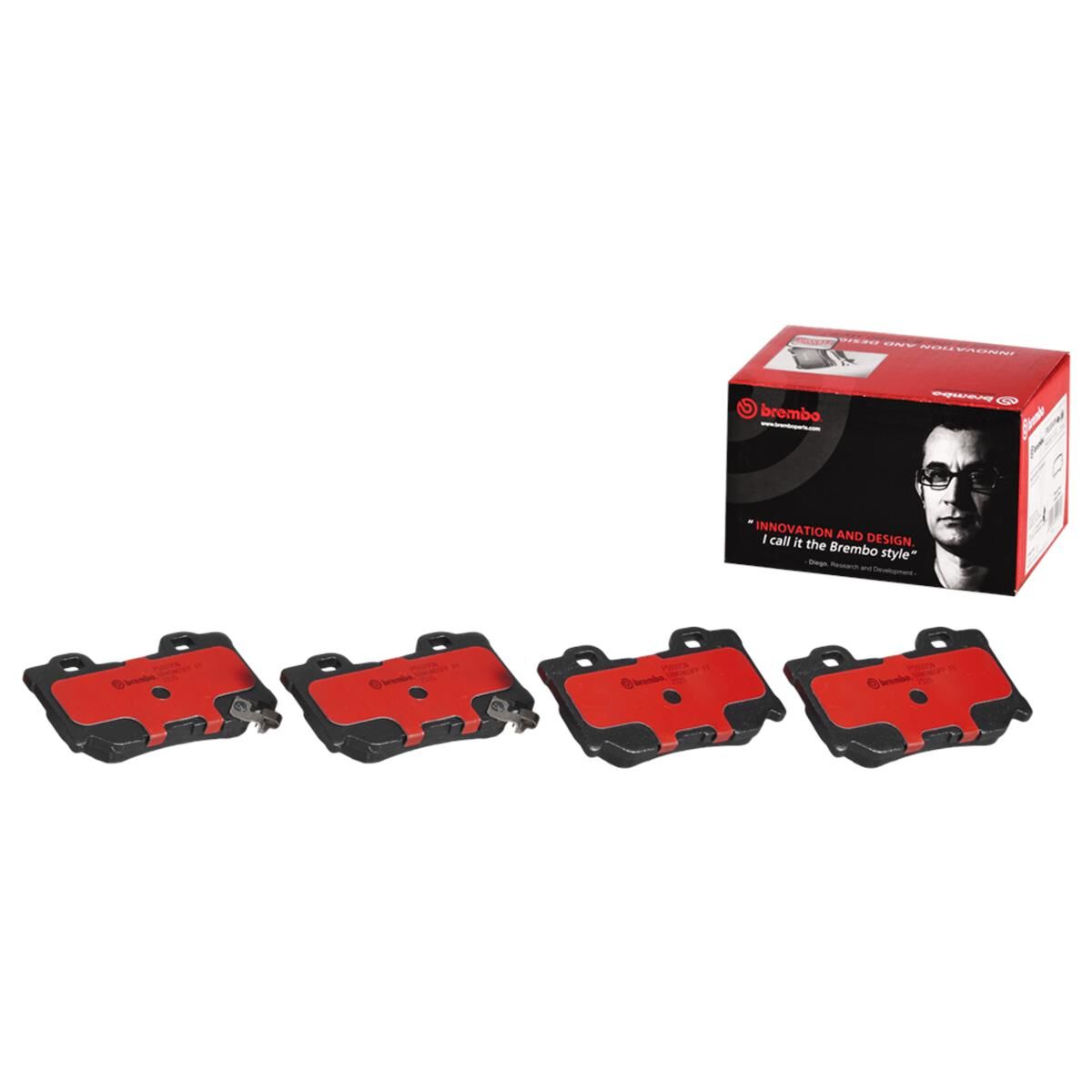 BREMBO DISC PAD SET NAO CERAMIC, , scaau_hi-res