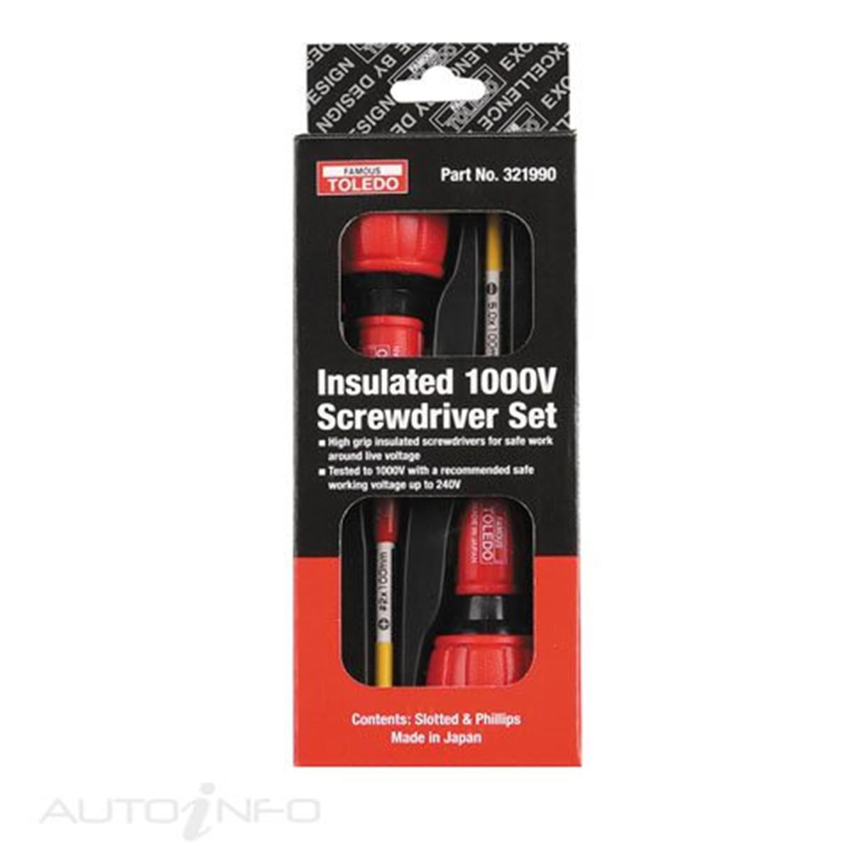 TOLEDO SCREWDRIVER SET -INSULATED 2PC, , scaau_hi-res