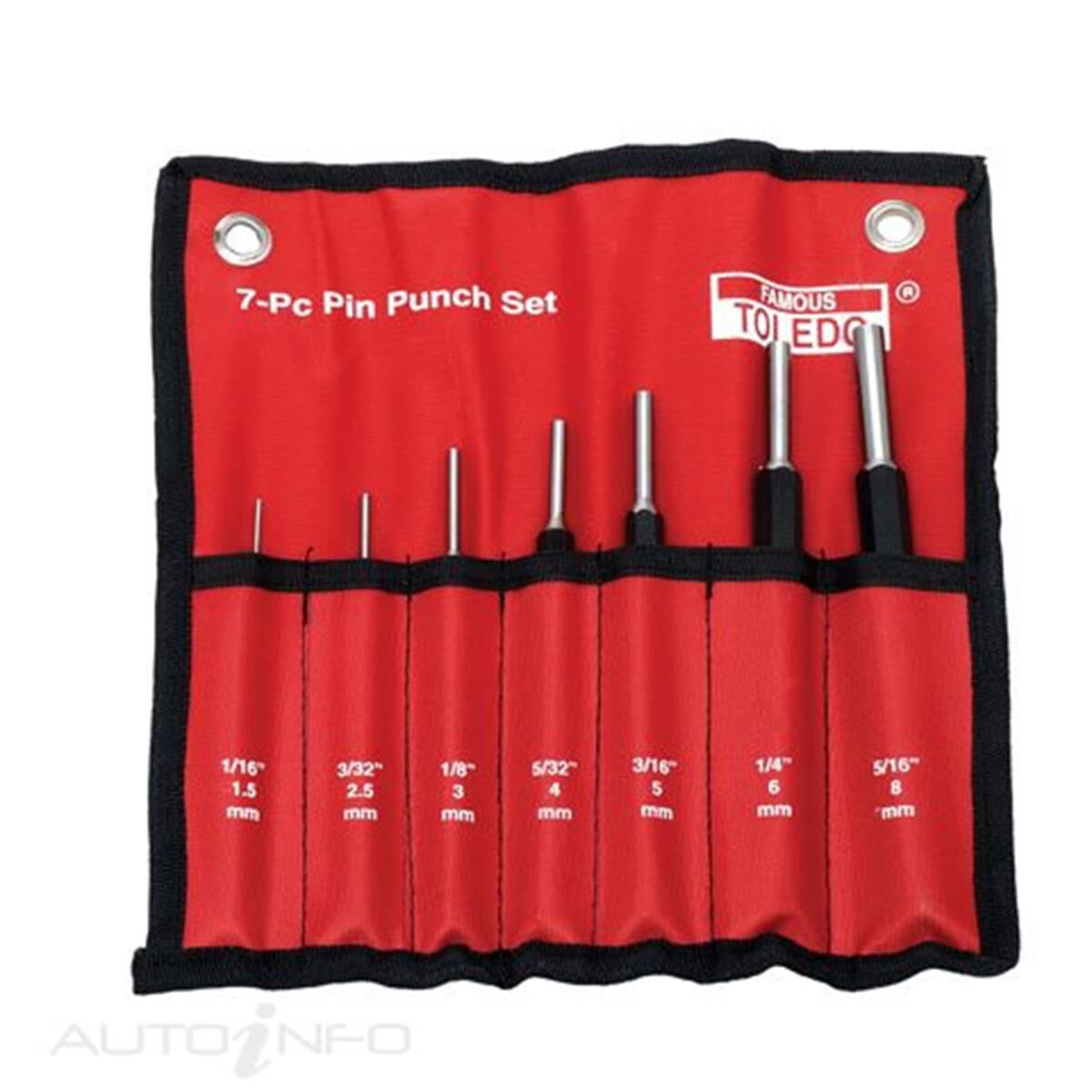 TOLEDO HEAVY DUTY PIN PUNCH SET - 7 PC, , scaau_hi-res