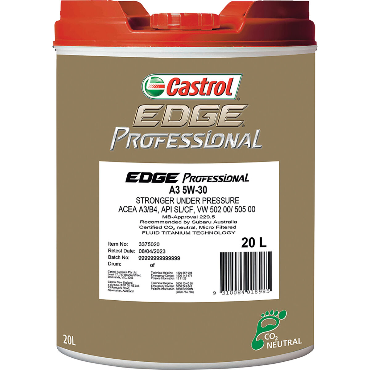 EDGE PROF A3 5W-30     20L, , scaau_hi-res