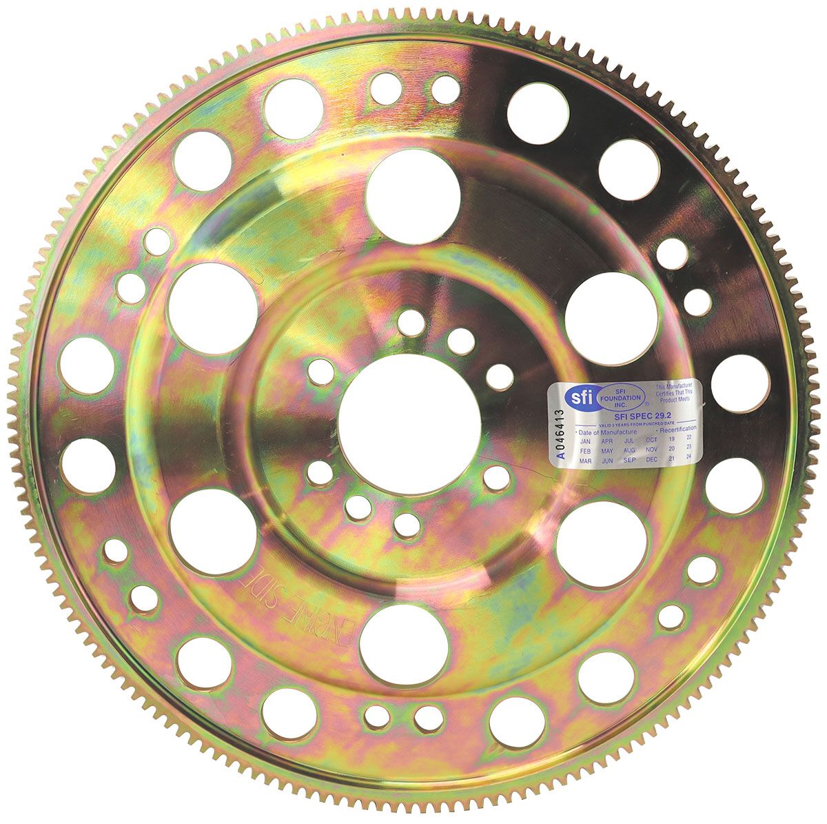 BILLET SB CHEV 168T INT BAL FLEXPLATE NEUTRAL RACE SBC SBC AEROFLOW - AF 88-350SFI, , scaau_hi-res