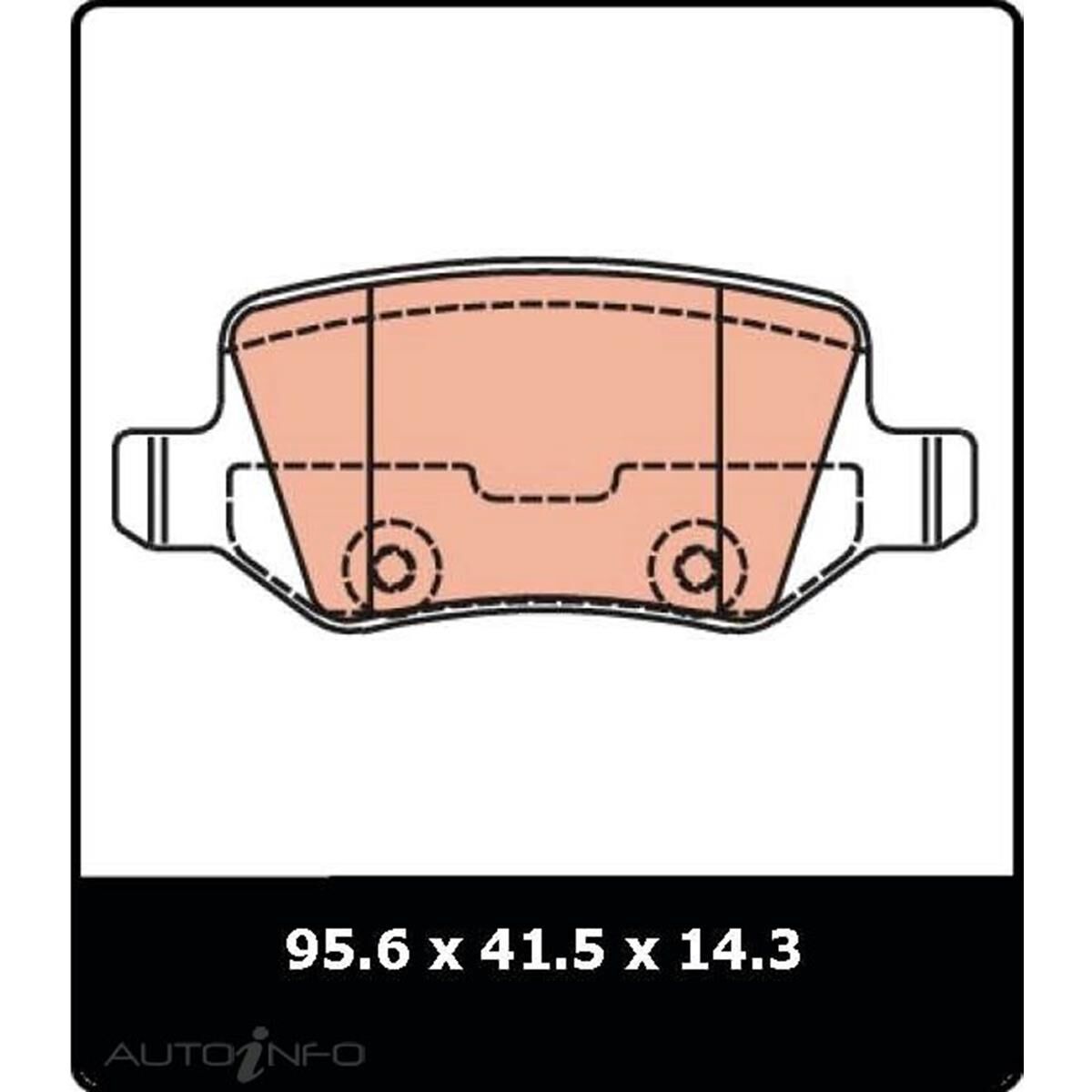 DB2020R MERCEDES REMSA REAR DISC PAD, , scaau_hi-res