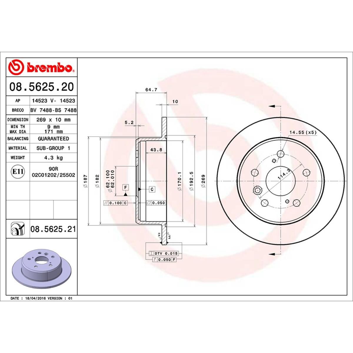 BREMBO DISC ROTOR, , scaau_hi-res