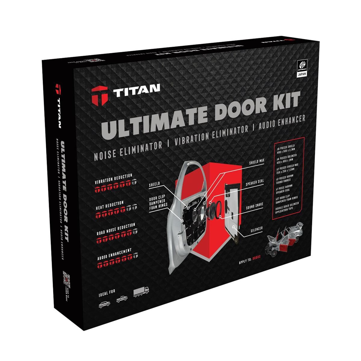 TITAN DOOR ACOUSTIC ENHANCEMENT & NOISE DEFENCE KIT, , scaau_hi-res