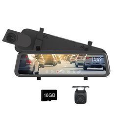 9" TOUCH SCREEN HD MIRROR DISPLAY 1080P DUAL RECORDING, STREAMING & REVERSE CAMERA KIT, , scaau_hi-res