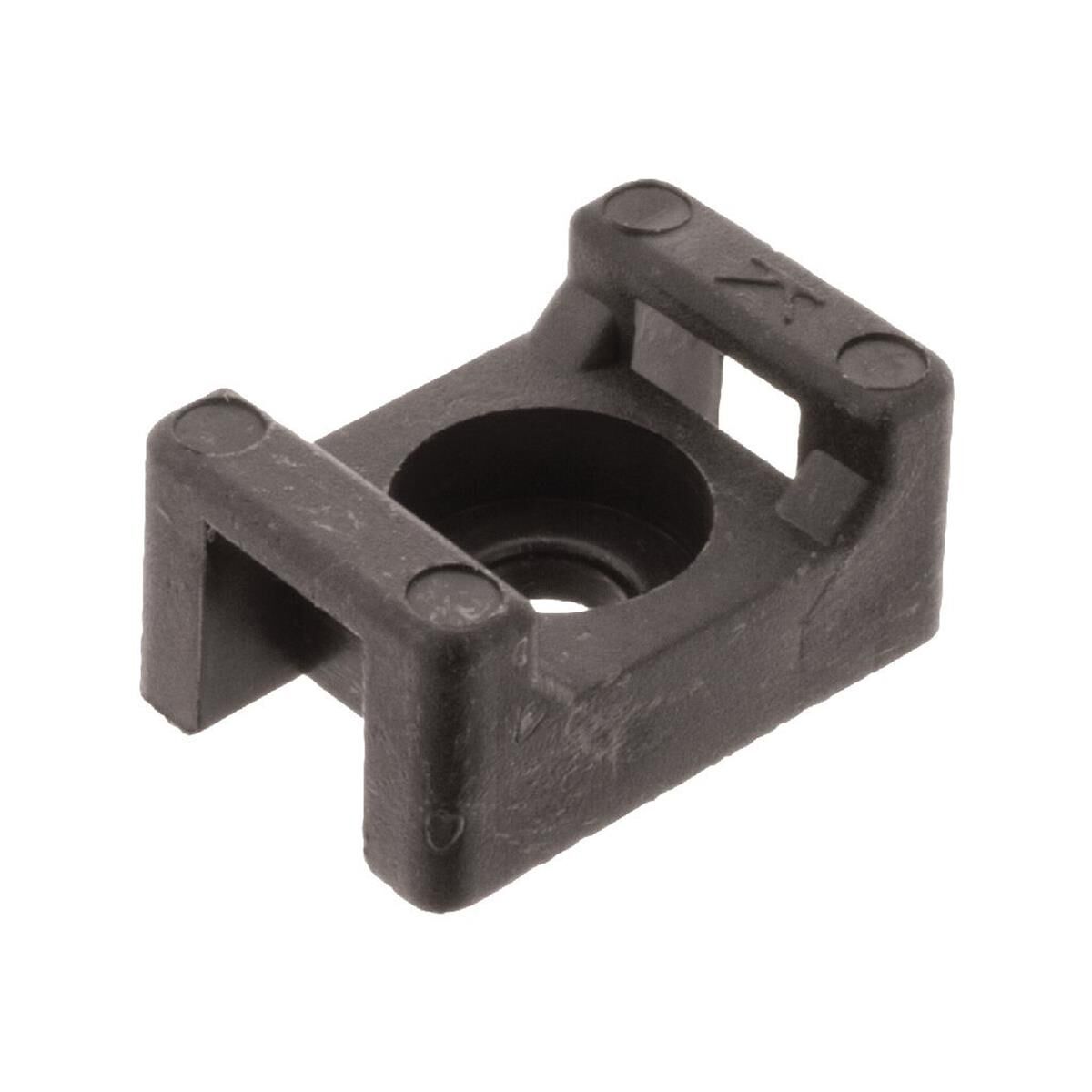 PKT 10 CABLE TIE MOUNT SCREW DOWN H7mm x L15mm x W10mm - CABLE ASSEMBLIES & ACC., , scaau_hi-res