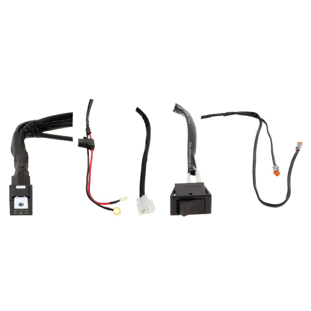 PKT 2 7" RND LED DRIVING LAMP KIT 9-36V 106W 19 LEDs GREEN & BLACK 11,000Lmns, , scaau_hi-res