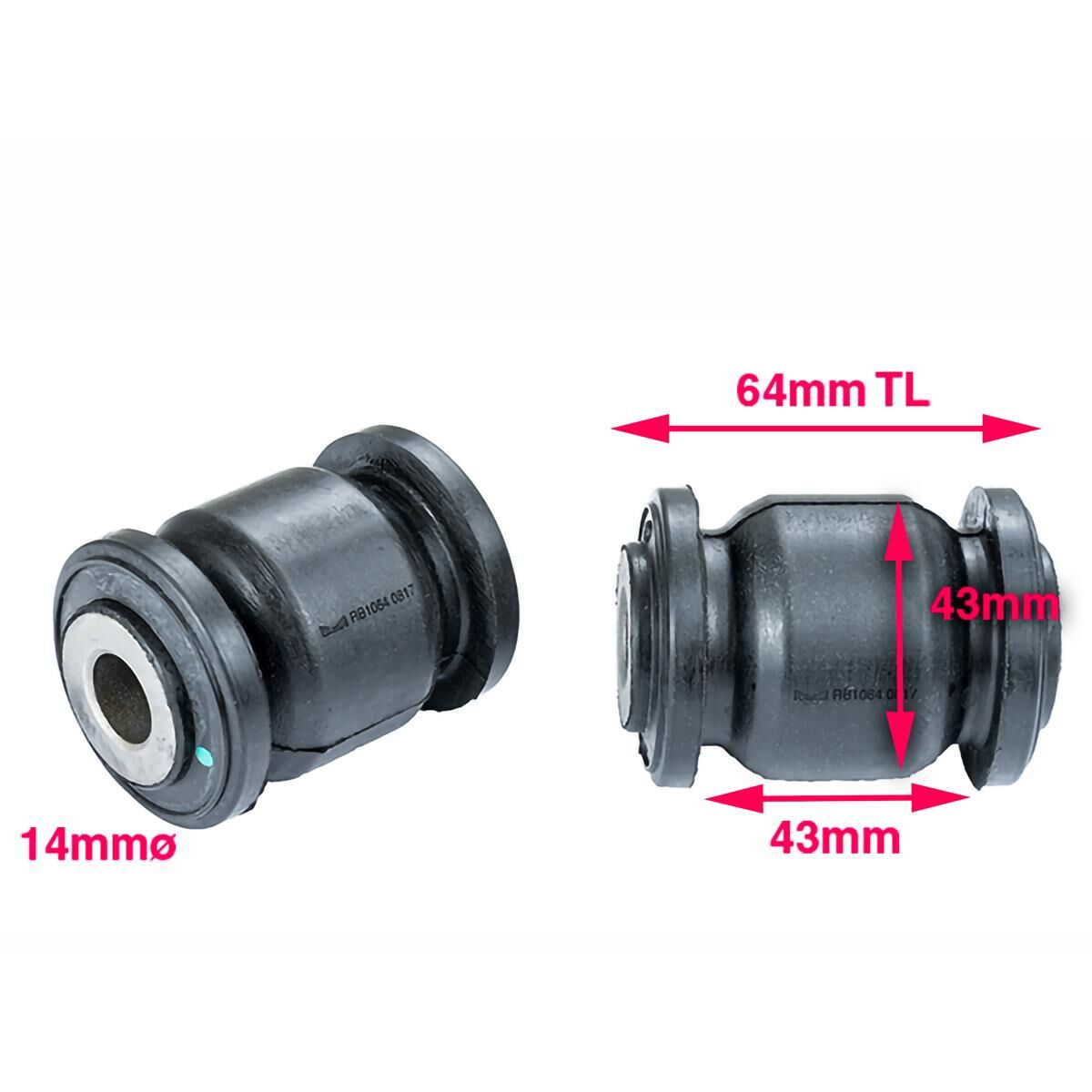 Control Arm Bush Kit Front Outer Lwr Suzuki Swift RS415, , scaau_hi-res