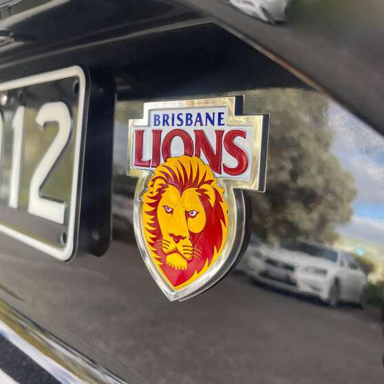 AFL BRISBANE LIONS 3D CHROME CAR EMBLEM, , scaau_hi-res