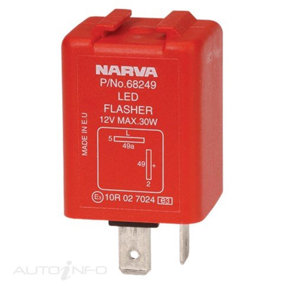 ELEC FLASHER 12V 2 PIN LED BL, , scaau_hi-res
