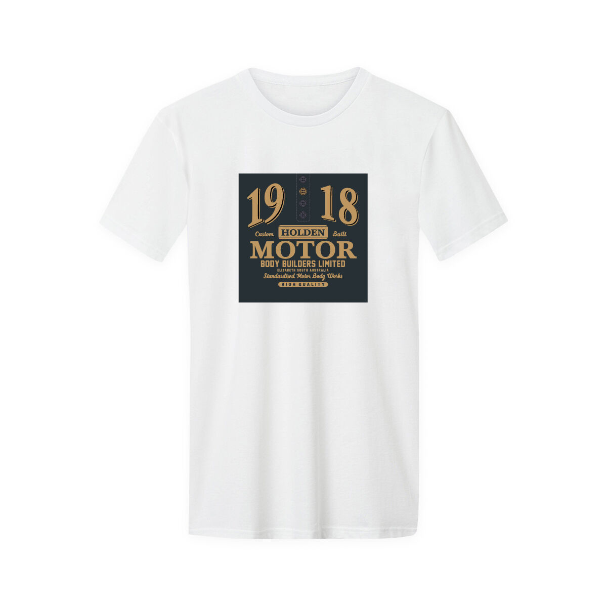 ADULT COTTON T-SHIRT-WHITE [1918 HOLDEN MOTOR] [XL], , scaau_hi-res