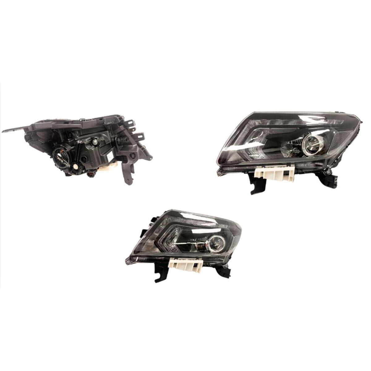 NAVARA D23/NP300 5/15-11/20 HEADLIGHT BLACK (PROJECTOR+LED+DRL) (SURROUND EDGE:BLACK) ELECTRIC ADJUST (ST/ STX) (L), , scaau_hi-res