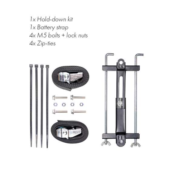 BATTERY MOUNTING TRAY FOR HARDKORR BATTERIES - TO SUIT 100AH HK BATTERY (334MM X 193MM), , scaau_hi-res