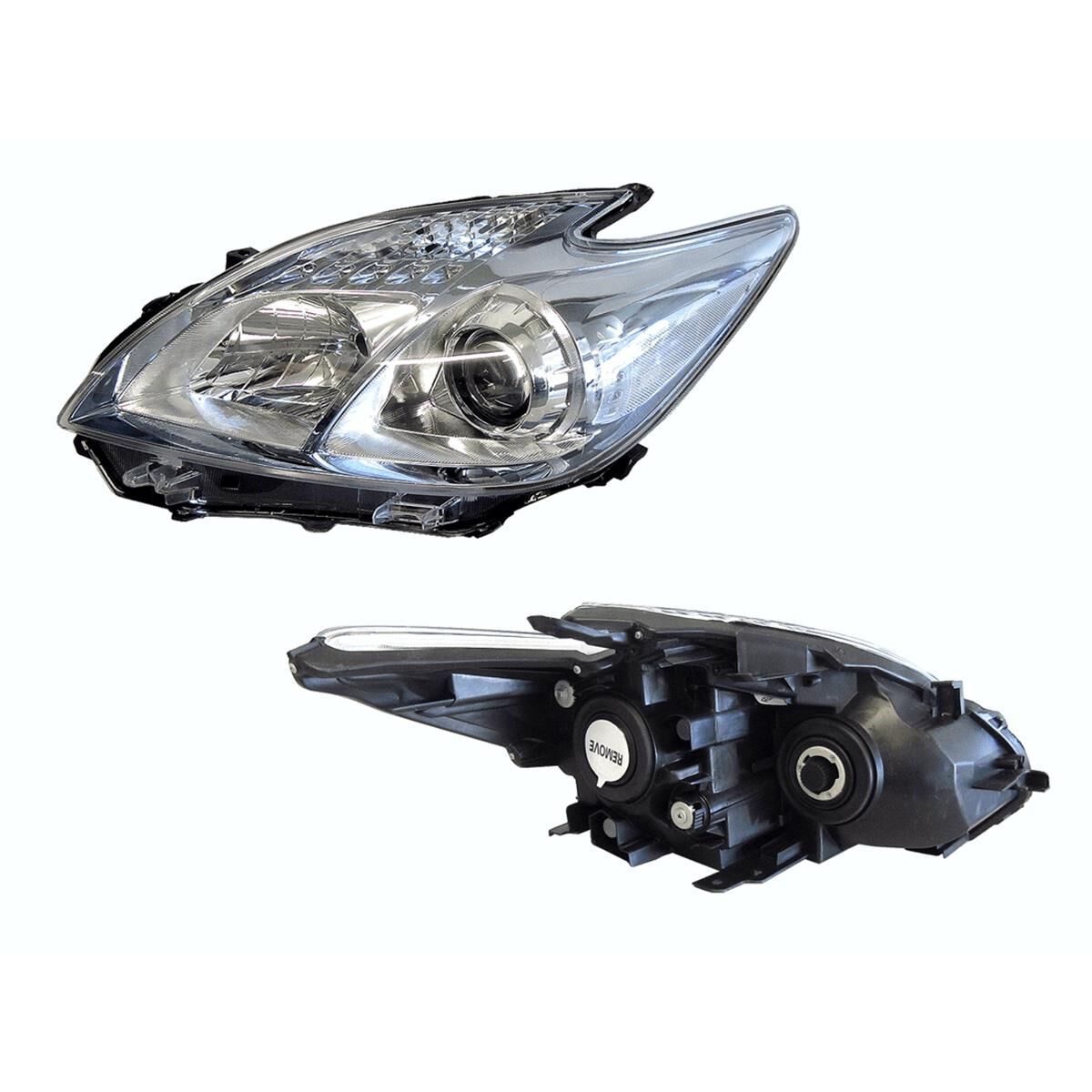 TOYOTA PRIUS  ZVW30  04/2009 ~ ONWARDS  HEADLIGHT (H11/HB3 HEADLIGHT GLOBES)  LEFT HAND SIDE, , scaau_hi-res