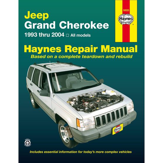 JEEP GRAND CHEROKEE HAYNES REPAIR MANUAL COVERING ALL MODELS (1993 THRU 2004), , scaau_hi-res