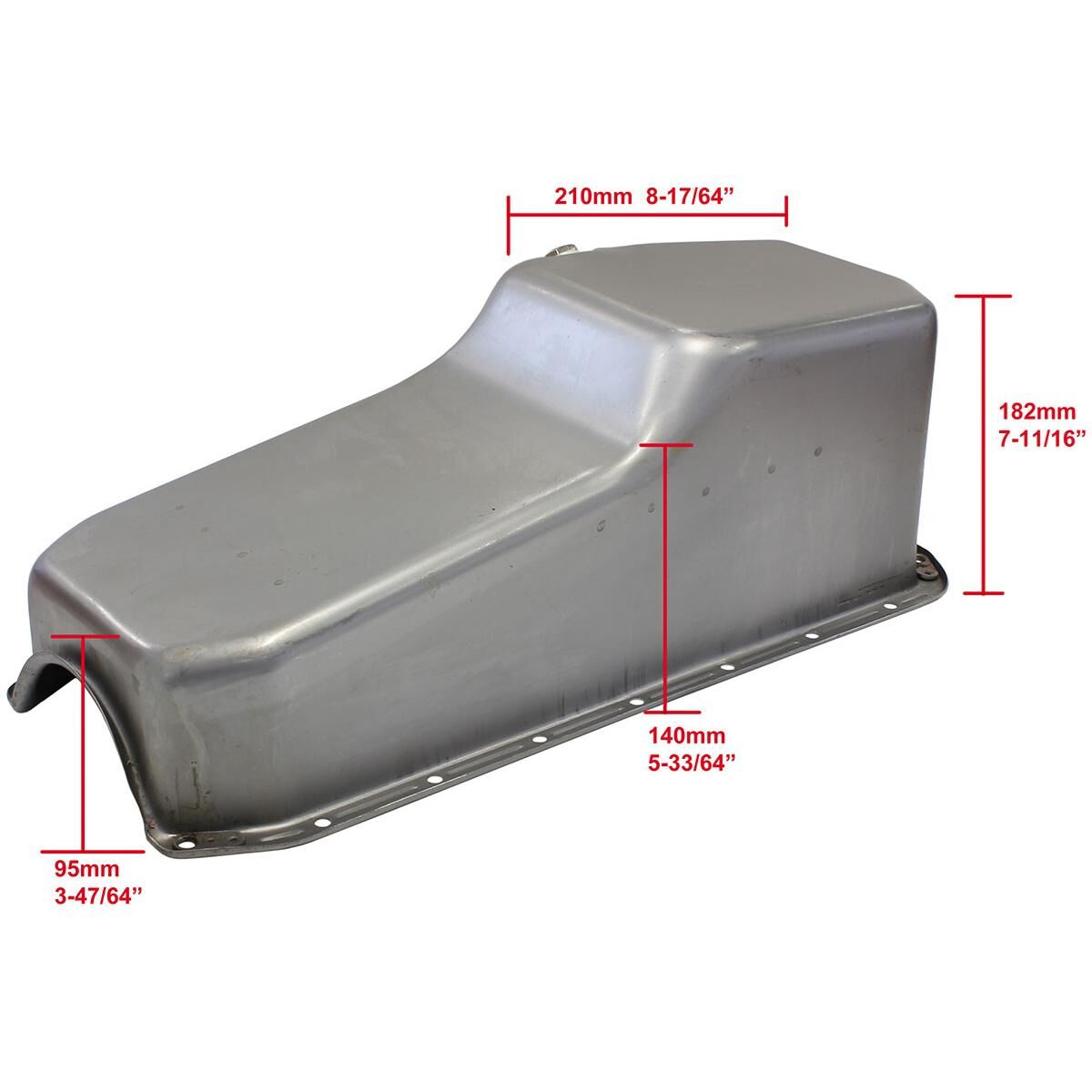 STEEL STOCK OIL PAN SBC RAW, , scaau_hi-res