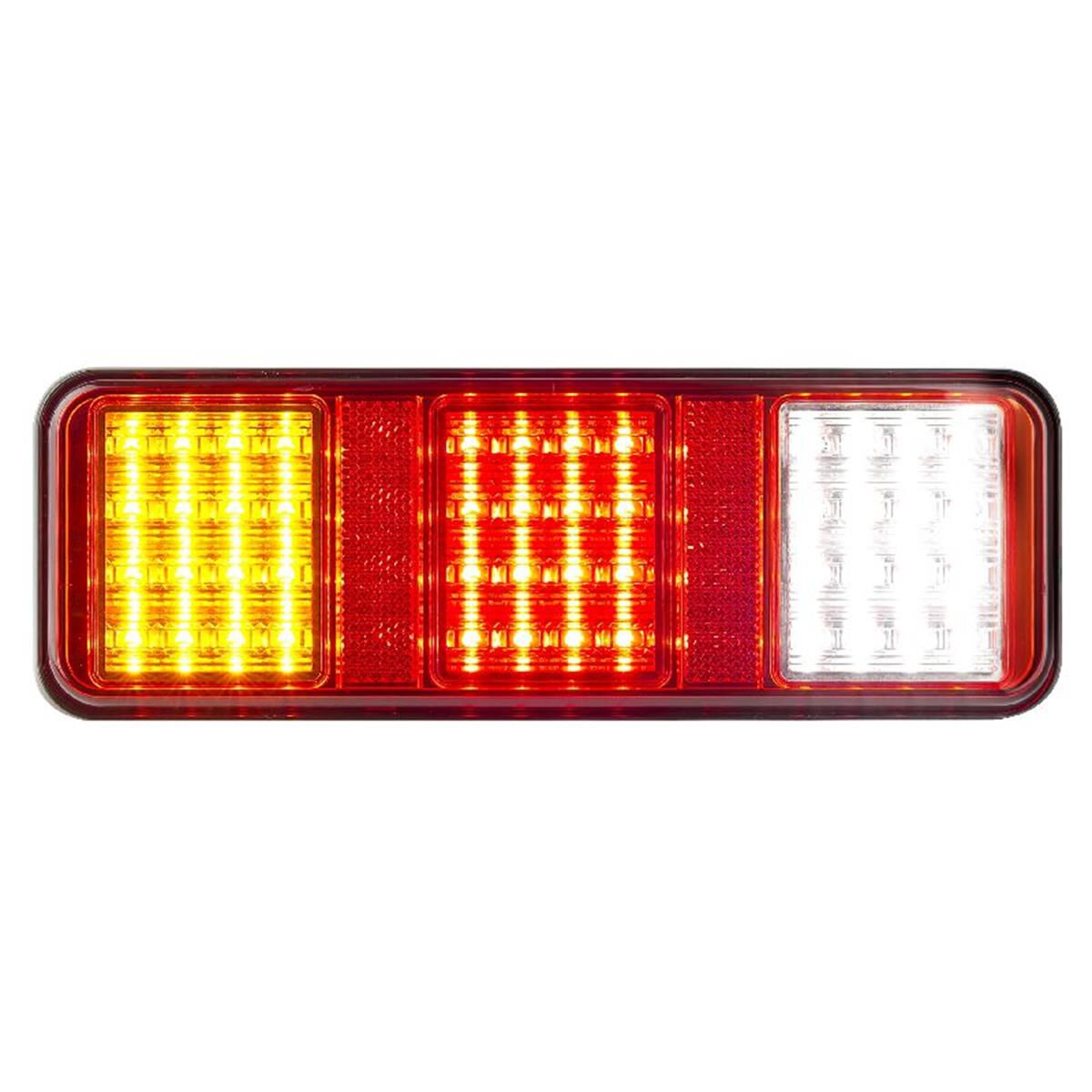 LED STOP/TAIL/IND/REVERSE LAMP 12/24V W/ REFLECTOR 30cm LEAD BLACK HOUSING, , scaau_hi-res