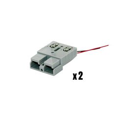 50AMP CONNECTORS EASY FIT WITH LED TWIN PACK, , scaau_hi-res