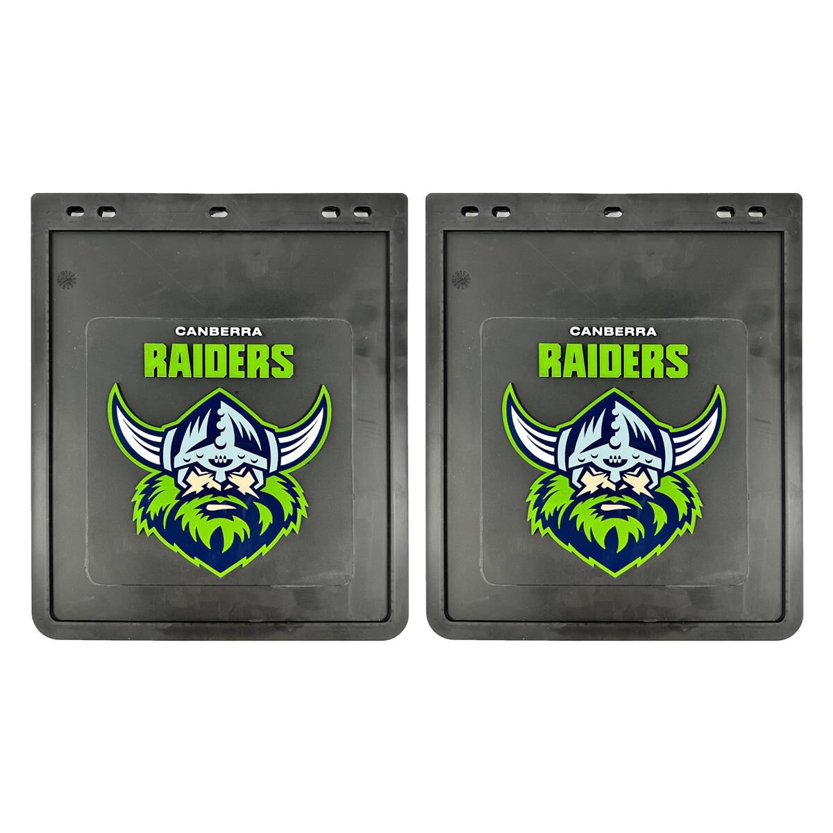 355MM DROP X 300MM WIDTH BLACK MONO MUDFLAP  - RAIDERS, , scaau_hi-res