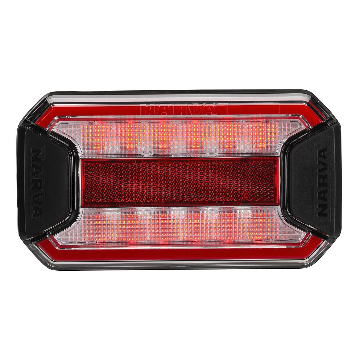 Narva 9-33 Volt LED Stop/Tail Lamp with In-Built Reflector, Clear Lens and 0.5m of Hard-Wired Cable, , scaau_hi-res