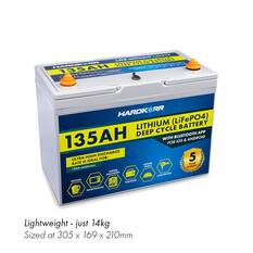 135AH LITHIUM LIFEPO4 DEEP CYCLE BATTERY W/BLUETOOTH, , scaau_hi-res