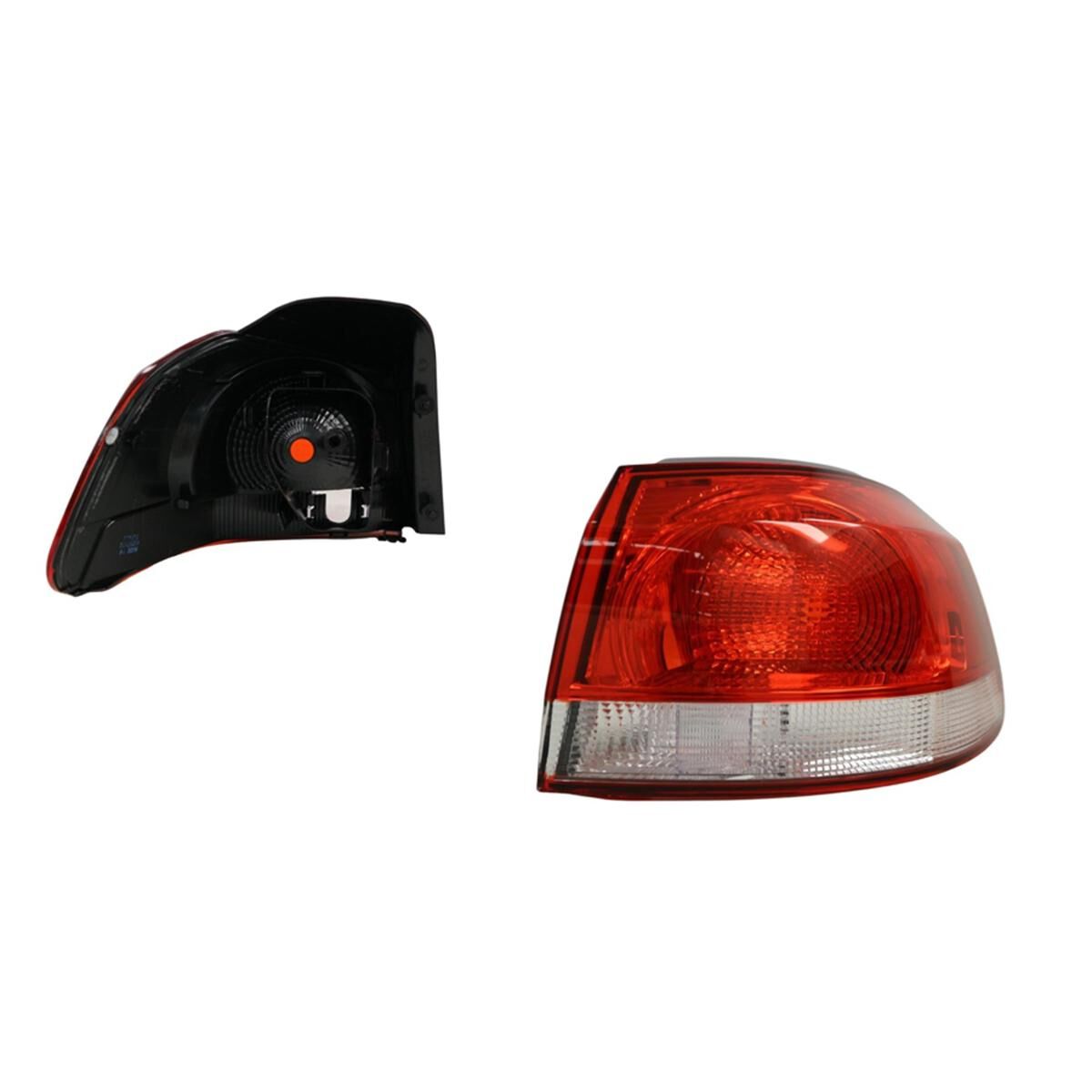 GOLF 6 HB 10/08-7/13 TAIL LIGHT OUTER (standard-tinting) (HELLA TYPE) (R), , scaau_hi-res