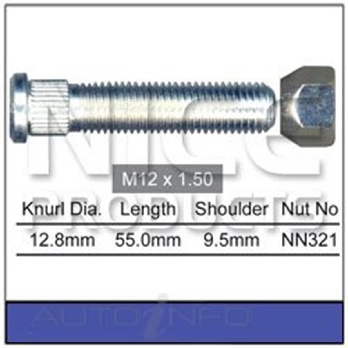 Long Stud & Nut, , scaau_hi-res