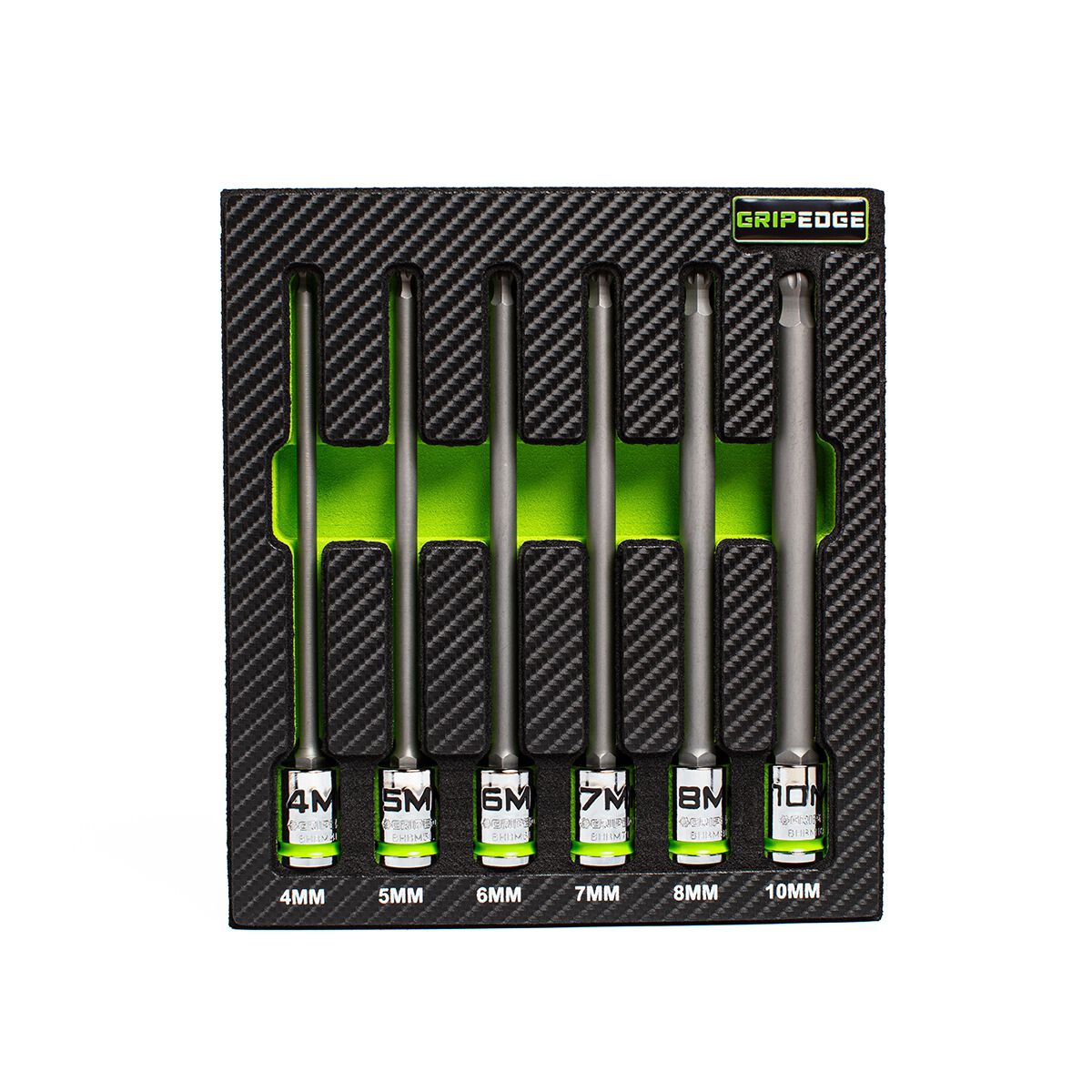 GRIPEDGE 3/8DR LONG MET B HEX DR SET 6PC, , scaau_hi-res