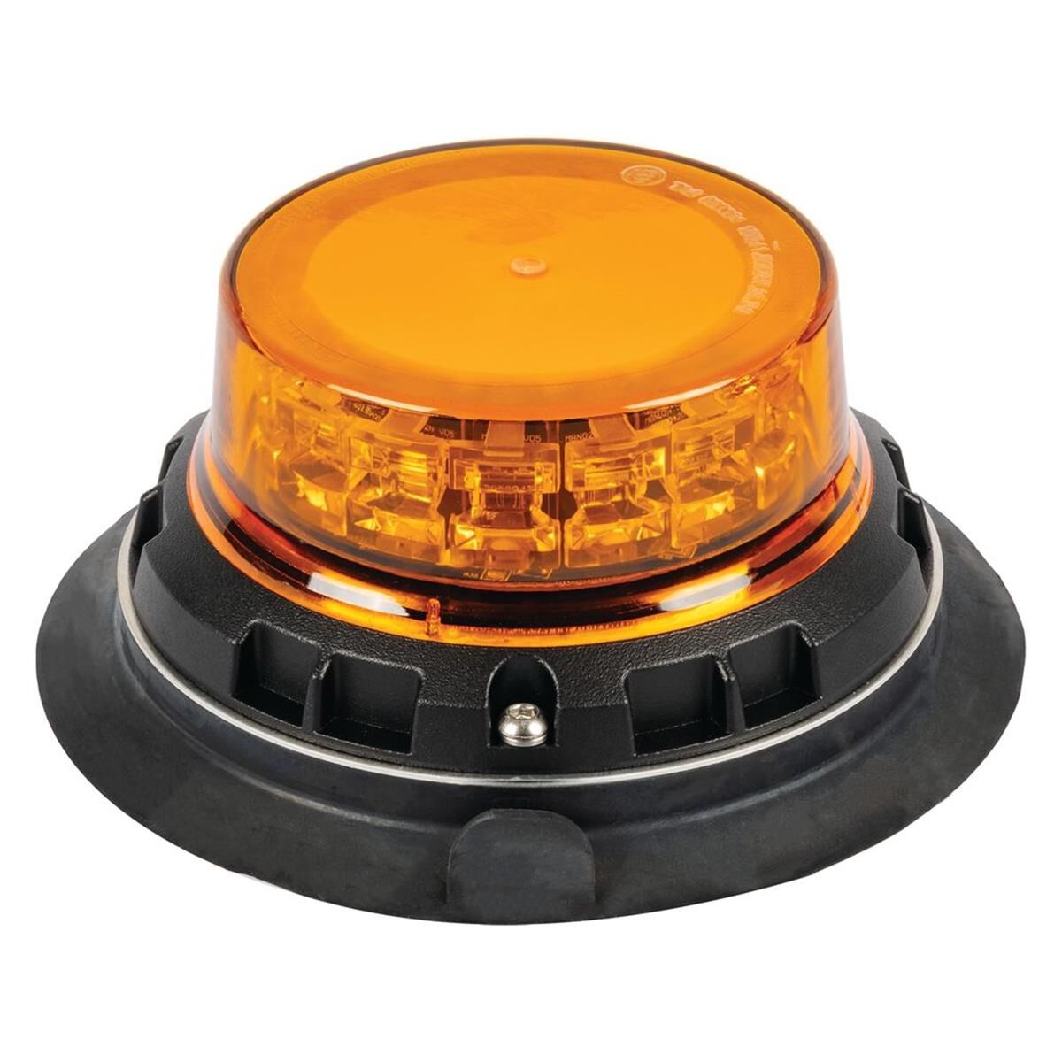 LED AMBER BEACON 12/24V VACUUM MAGNETIC MNT 9x STROBE 3x ROT PATTs LOW PROFLE, , scaau_hi-res