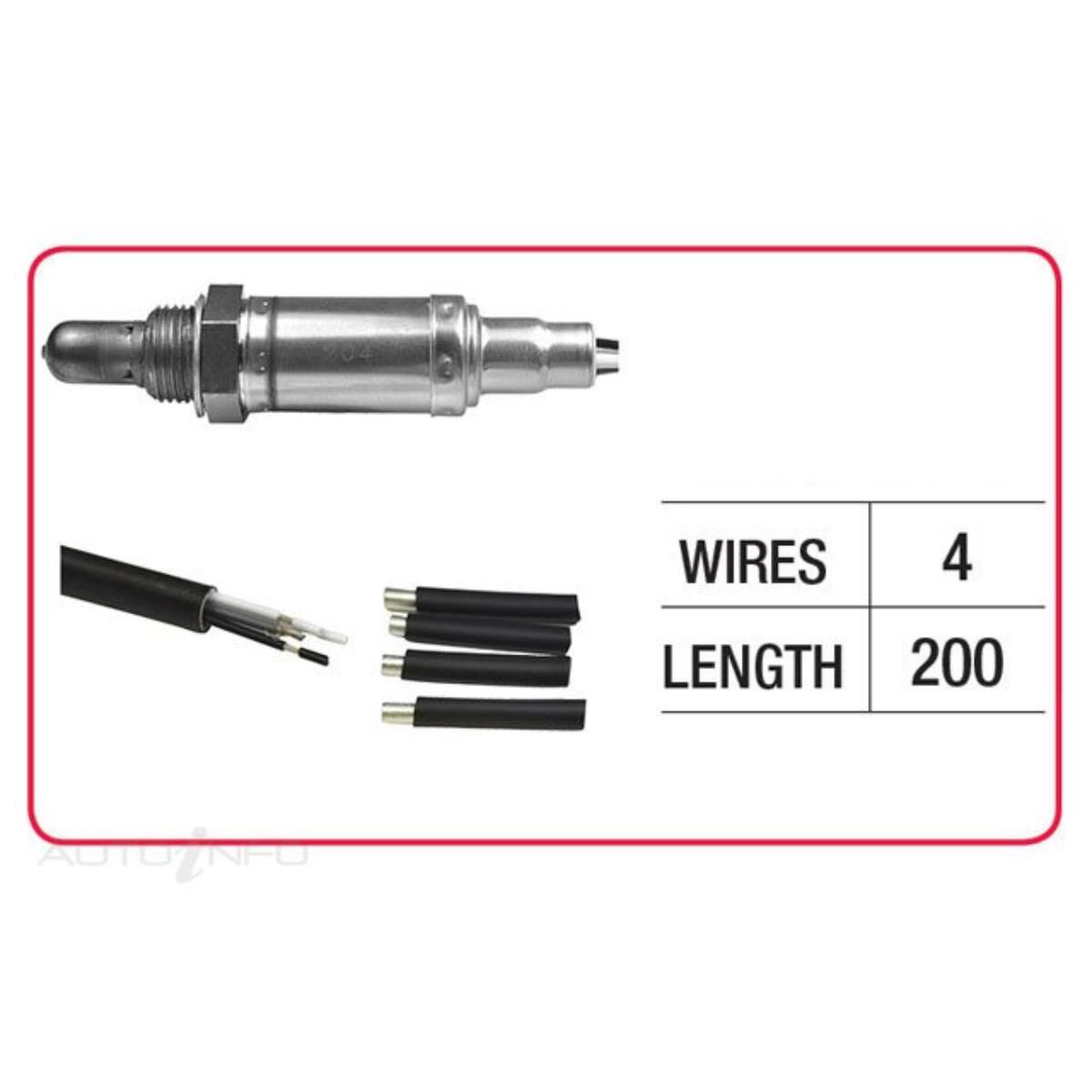 OX SENSOR-4 WIRE UNIVERSAL (NO FLANGE), , scaau_hi-res