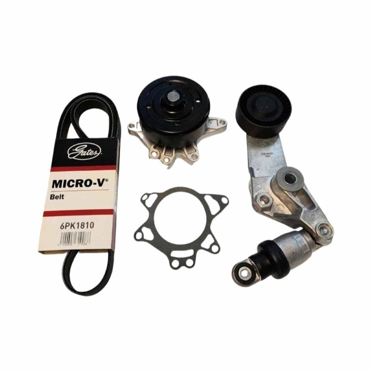 DRIVE BELT W/TENSIONER, WATER PUMP & PULLEYS, , scaau_hi-res