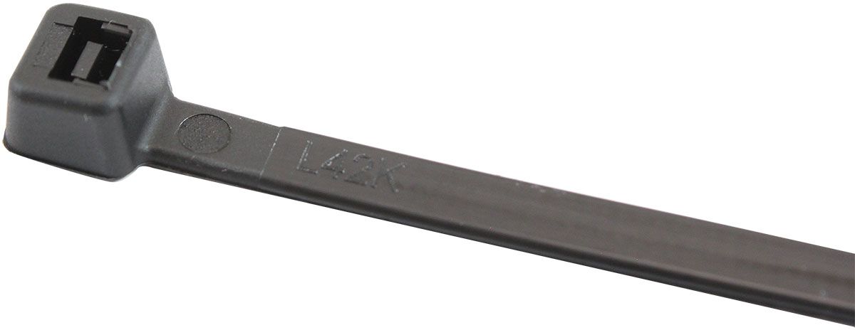 CABLE TIES 4.8MM X 300MM 25 PACK BLACK ZIP TIE PA66, , scaau_hi-res