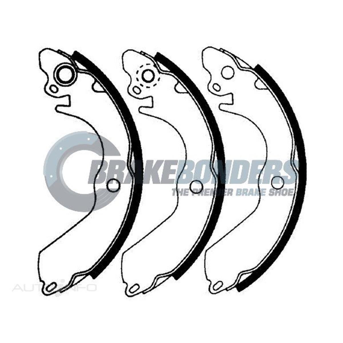 Brake Shoes - Mitsubishi 180mm, , scaau_hi-res